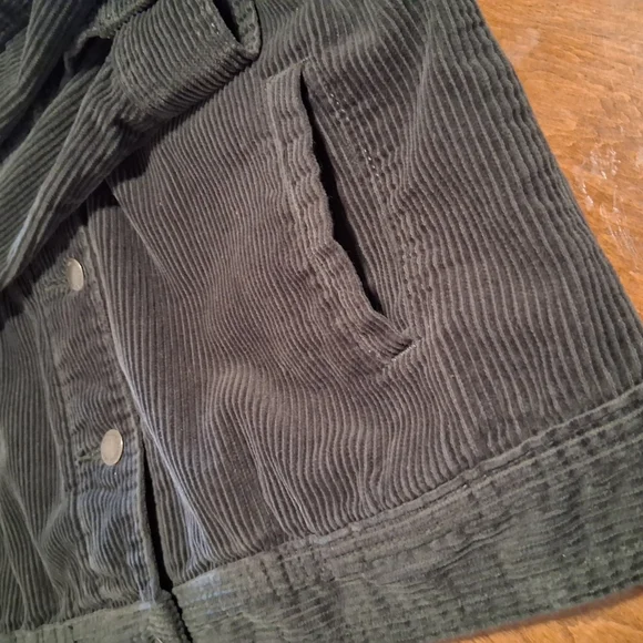 Women's Universal Thread Dark Gray Corduroy Jacket - Picture 8 of 9